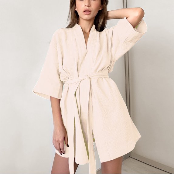 Woman Nightgown Clearance Women's Solid Short Sleeve Pajamas Casual Short Pajamas Household Clothing