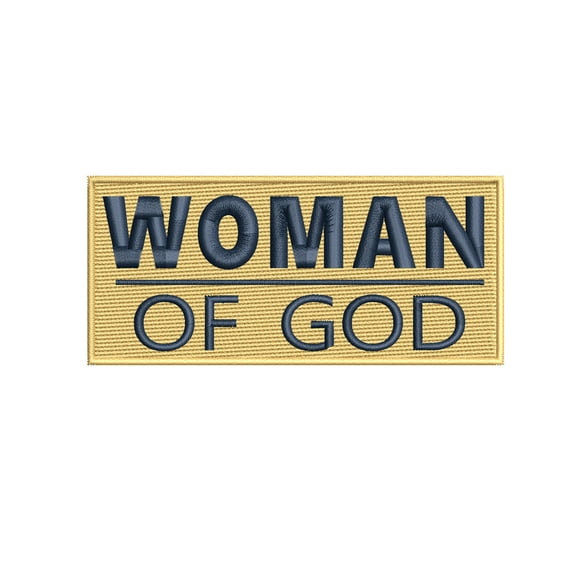 Woman Of God Embroidered DIY Iron on or Sew-on Decorative Patch Badge Emblem Appliques Humor Saying Military Tactical Biker Emblem Series
