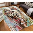 thumbnail image 1 of Woman Painting Rug, Woman Rugs, Modern Rugs, Abstract Woman Rug, Bath Rug, Soft Rug, Car Mat, Gift For The Home, Colorful Gift, Gift Rug, 3.3'x5' - 100x150 cm, 1 of 8