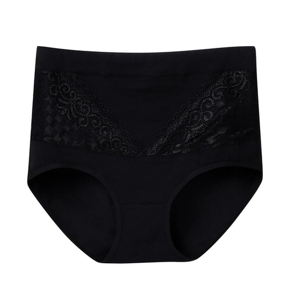 Woman Panties Plus Size Underwear for Women Cotton, 5PC Women's Briefs Comfortable Cotton High Waist Underwear Women Sexy Panties