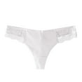 thumbnail image 1 of Ladies Underwear Panties White Cotton Bikini Panties Funny Tongs Adjustable Thongs for Women S, 1 of 4