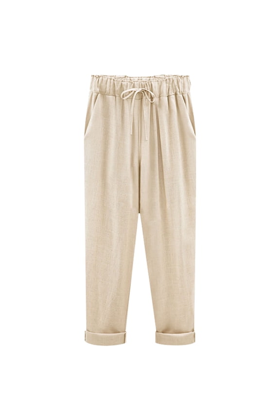 Woman Pants Clothing Women Pants Plus Plus Size Loose Thin Summer Trousers Wide Leg High Waist Trouser Fit Loose Yoga Long Pants Casual Pants for Women