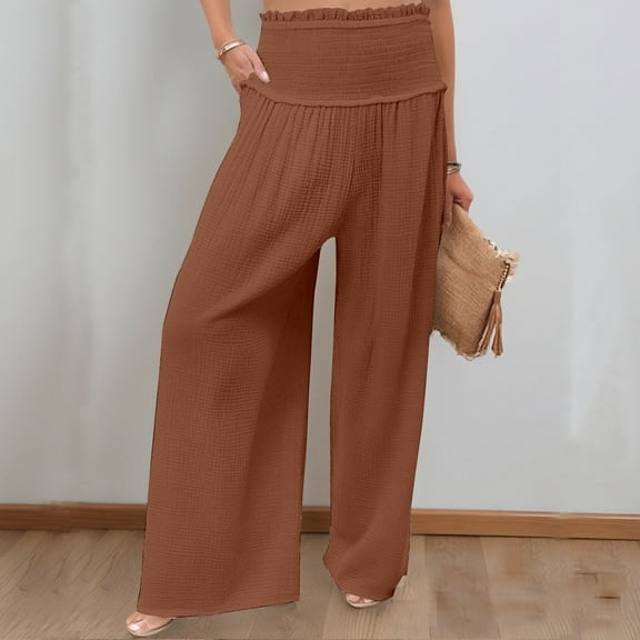 Woman Pants High Waisted Trousers Baggy Coffee Pants Women Casual Comfy Clothes Women's Dress Pants