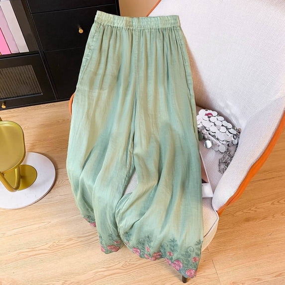 Woman Pants High Waisted Trousers Baggy Green Pant Casual Outfits Comfy Pants Womens Outfits