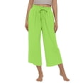 thumbnail image 1 of Woman Pants Straight Leg Baggy Pants Capris Pants Womens Pants Casual Comfy Work Pants Fashion Clothing, 1 of 5