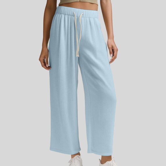 Woman Pants Wide Leg Baggy Blue Pants Womens Pants Casual Soft Pants Holiday Pants for Women