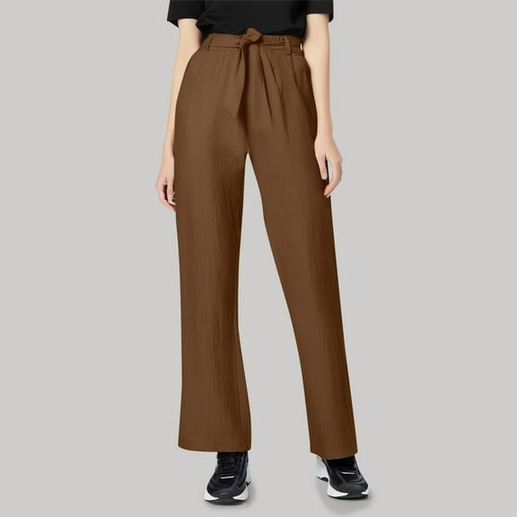 Woman Pants Wide Leg Baggy Coffee Pants Womens Pants Casual Comfy Work Pants Women's Dress Pants