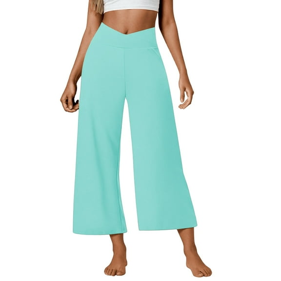 Woman Pants Wide Leg Baggy Mint Green Pants Casual Outfits Soft Pants Clothes Women