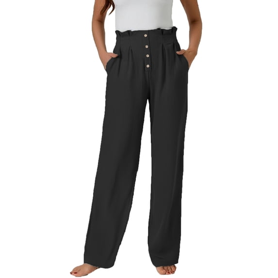 Woman Pants Wide Leg Straight Baggy Black Pant Casual Outfits Comfy Dress Pants Women's Fashion