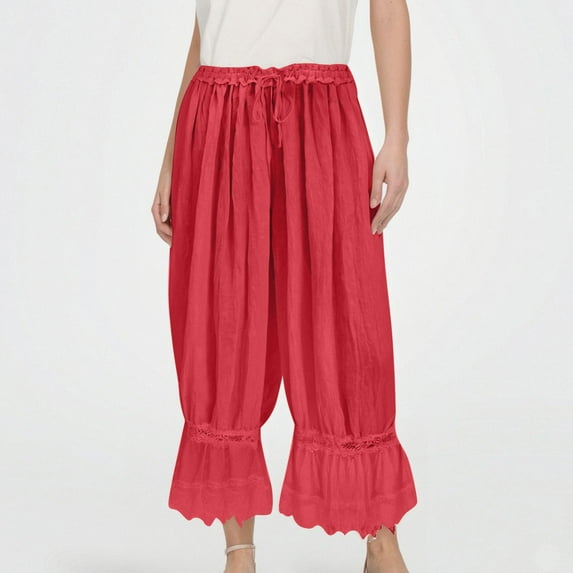 Woman Pants Wide Leg Straight Baggy Pants Capri Pants Women Casual Comfy Dress Pants Women Outfits