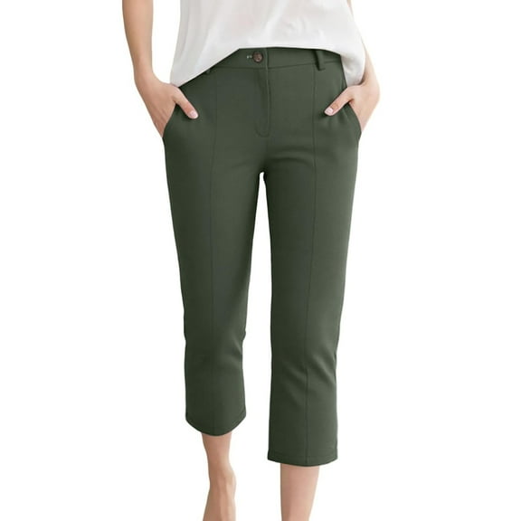 Woman Pants Wide Leg Straight Baggy Pants Capri Slacks Women Casual Comfy Pants Womens Outfits