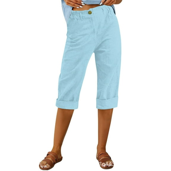 Woman Pants Wide Straight Leg Baggy Pants Capris Pants Womens Pants Casual Comfortable Work Pants Womans Dress Pants