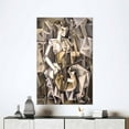 thumbnail image 1 of Woman Playing A Cello, Canvas Print, Canvas Gift, 3D Printed Canvas, Abstract Woman Canvas Decor, Musician Woman Wall Decor, Cubism Printed, Canvas Wall Decor - Natural Framed, 1 of 5