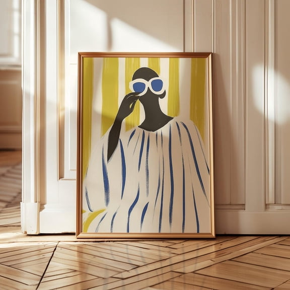 Woman Portrait Modern Chic Home Decor Wall Art