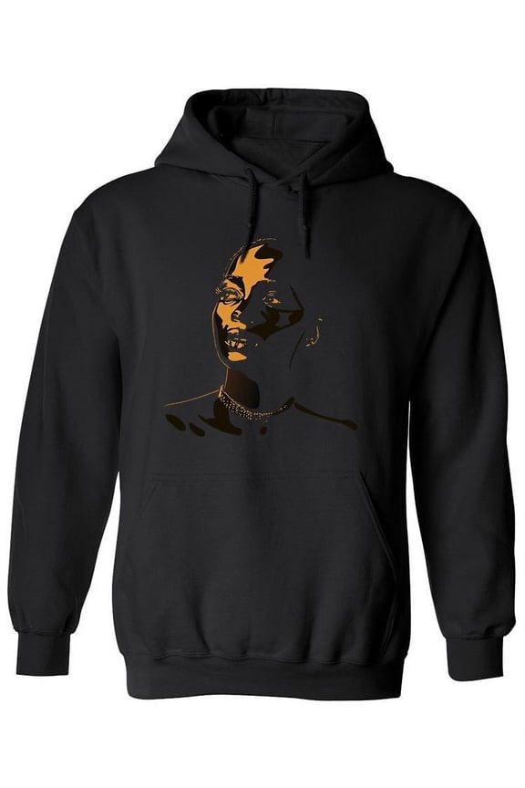 Woman Portrait Side View Hoodie Women -Image by Shutterstock, Female Large
