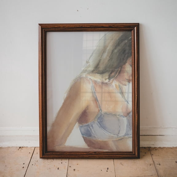 Woman Poster, Portrait Art Poster, Body Positive Wall Art, Aesthetic Decor, Spa Esthetician Decor, Unframed Poster Size 24x36