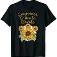 thumbnail image 1 of Woman Power Empower Educate Equal Rights Quote T-Shirt, 1 of 3