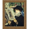 thumbnail image 1 of Woman Reading 20x24 Gold Ornate Wood Framed Canvas Art by Manet, Edouard, 1 of 2