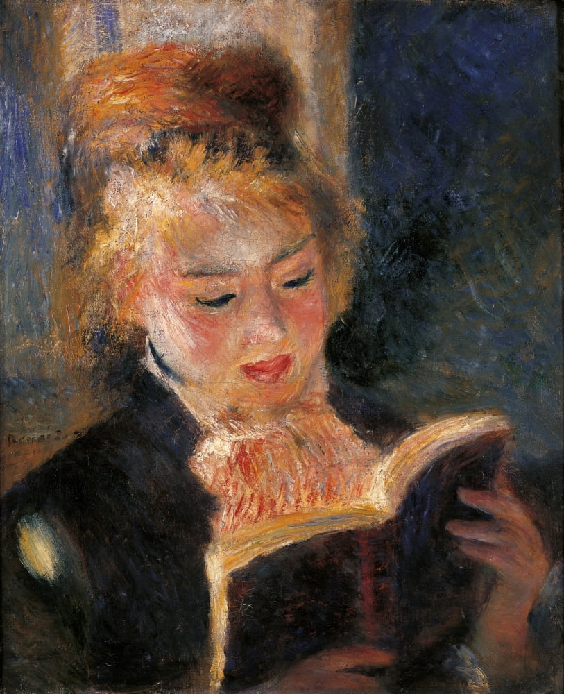 Woman Reading Canvas Art - (24 x 36)