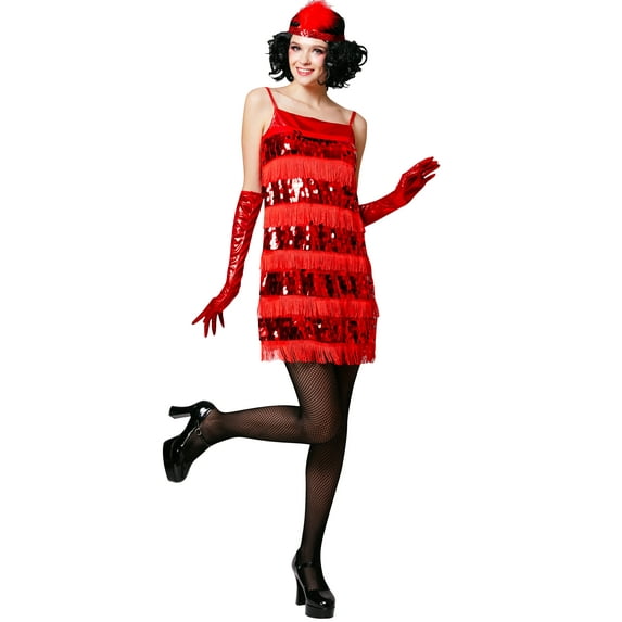 Woman Red Flapper 1X