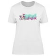 thumbnail image 1 of Woman Riding Bicycle On The Sea T-Shirt Women -Image by Shutterstock, Female x-Large, 1 of 2