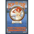 thumbnail image 1 of Woman Riding Ferry, Port Townsend Washington (24x36 Giclee Gallery Art Print, Vivid Textured Wall Decor), 1 of 3
