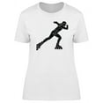 thumbnail image 1 of Woman Riding On Skates  T-Shirt Women -Image by Shutterstock, Female XX-Large, 1 of 2
