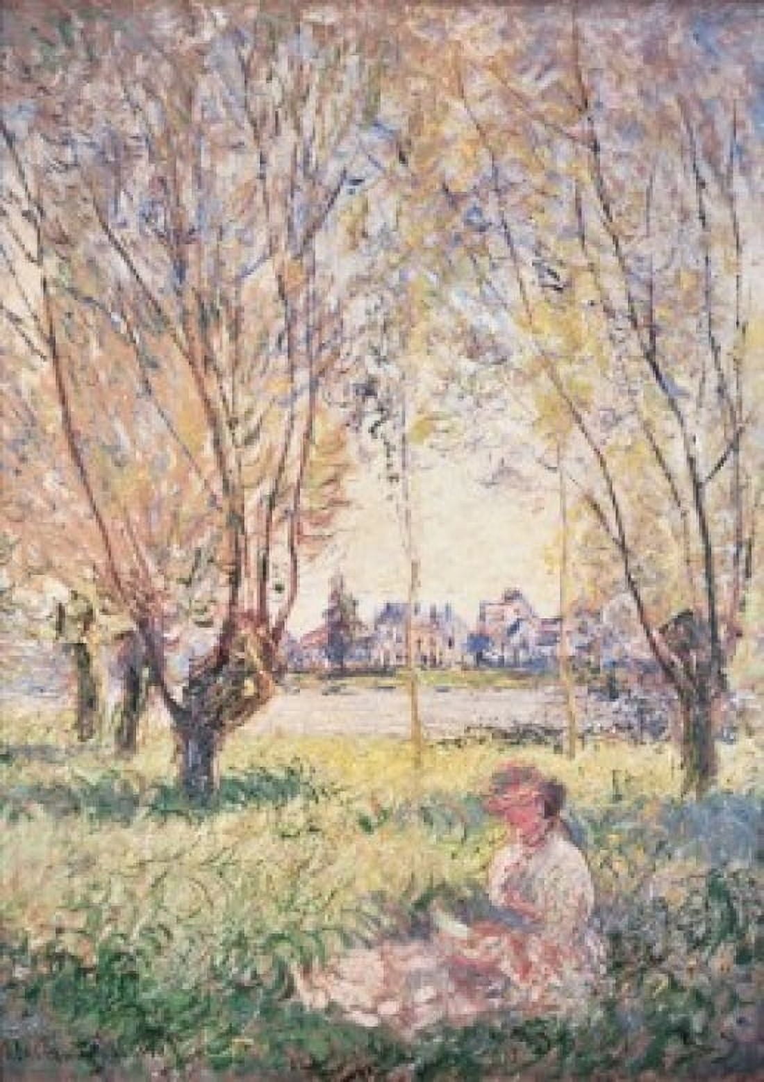 Woman Seated Under The Willows 1880 Claude Monet (1840-1926 French) National Gallery of Art Washington DC Canvas Art - Claude Monet (24 x 36)