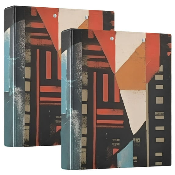 Woman Side Face 3 Ring Binders 1.5 inch Hardcover File Folders with Interior Pockets A4 Size Organizer for School Office Hospital