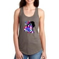 thumbnail image 1 of Woman Silhouette Colorful Racerback Tank Women -Image by Shutterstock, Female Small, 1 of 4