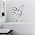 thumbnail image 1 of Woman Silhouette Shower - Bathroom Wall Sticker Vinyl Wall Art Sticker Decal Home Bathroom Rest Room Comfort Room Wall Sticker Sign Ladies Gentlemen Toilet Room Wall Design Reminder Size (20x18 inch), 1 of 3