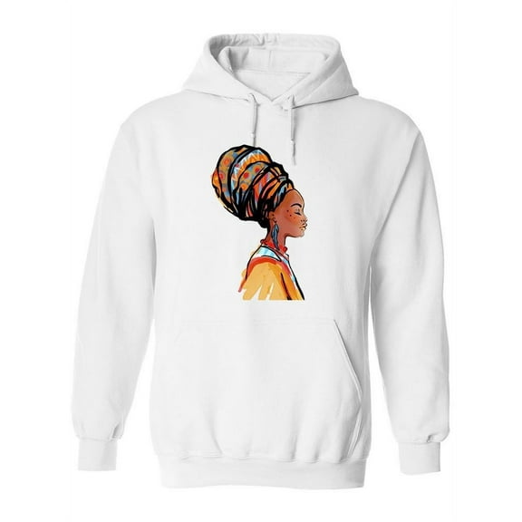 Woman Sketch Profile View Hoodie Women -Image by Shutterstock, Female Medium
