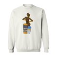 thumbnail image 1 of Woman Sketch With Drums Sweatshirt Women -Image by Shutterstock, Female x-Large, 1 of 4