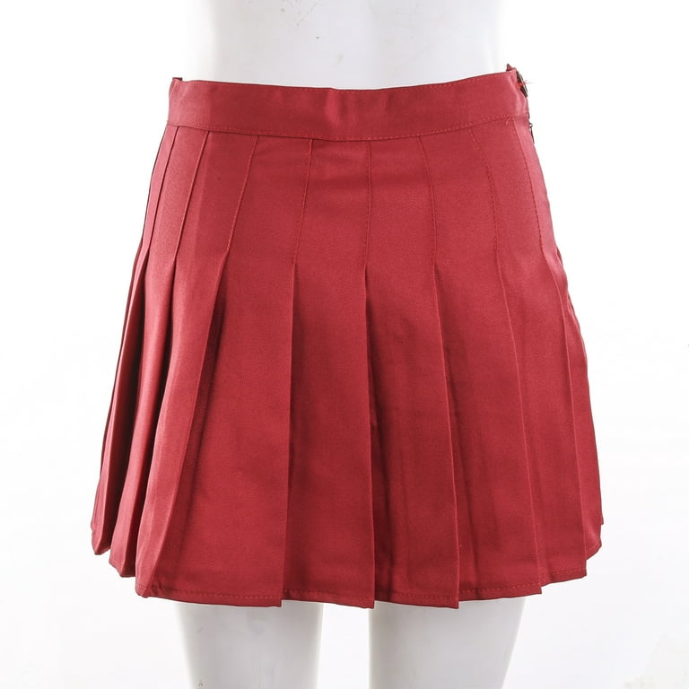 Woman Skirts High Waisted Pleated Skirt Stretch Flared Plaid Skirt Women  Clothing Female Short Summer Short Skirt Girls Sexy