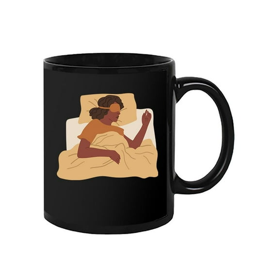 Woman Sleeping In Night Mask Mug - Image by Shutterstock,