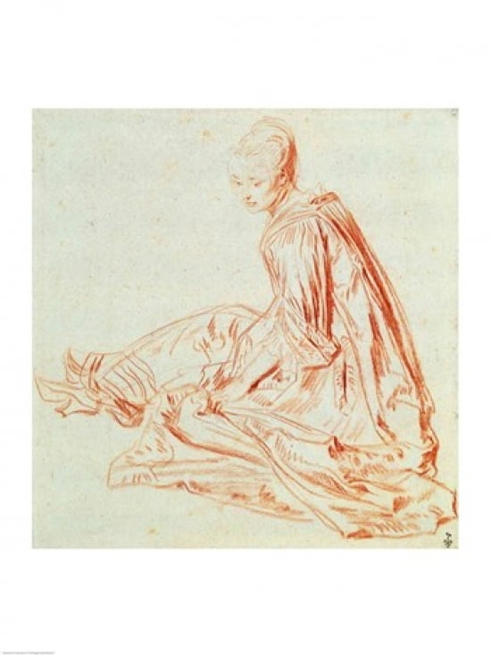 Woman Smiling 1875 Canvas Art - Pierre-Auguste Renoir (24 x 36)