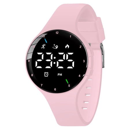 Woman Sports Watches, Digital Watch with Pedometer ,Timer, Dual Vibrating Alarms, LED Display Woman Watch Waterproof Sports Watch