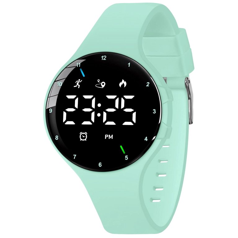 Digital Sports Watch for Women with Dual Vibrating Alarms, LED Display,  Timer and Pedometer, Ideal Valentine's Day Gift - Walmart.com