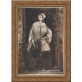 thumbnail image 1 of Woman Standing in a Doorway 24x18 Gold Ornate Wood Framed Canvas Art by Constantin Guys, 1 of 2