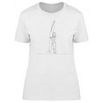 thumbnail image 1 of Woman Stands With A Surfboard T-Shirt Women -Image by Shutterstock, Female Medium, 1 of 2