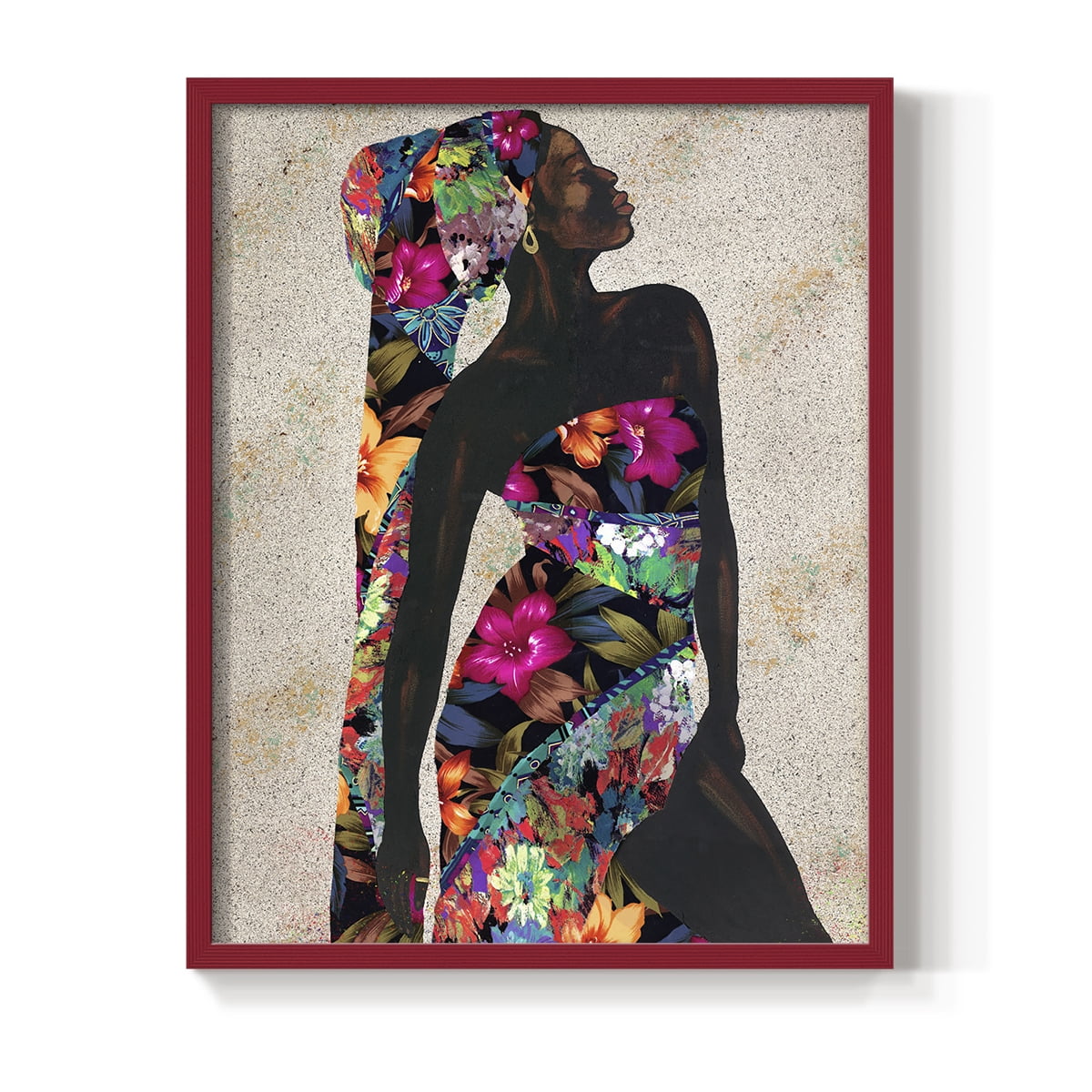 Woman Strong I Framed Print - Solid Wood in Single Picture Frame Solid Wood 2 Framed Print