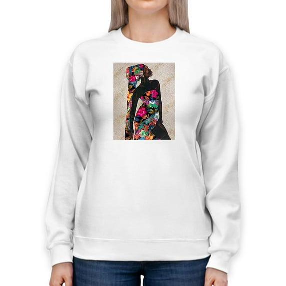 Woman Strong I Sweatshirt Women -Alonzo Saunders Designs, Female Large