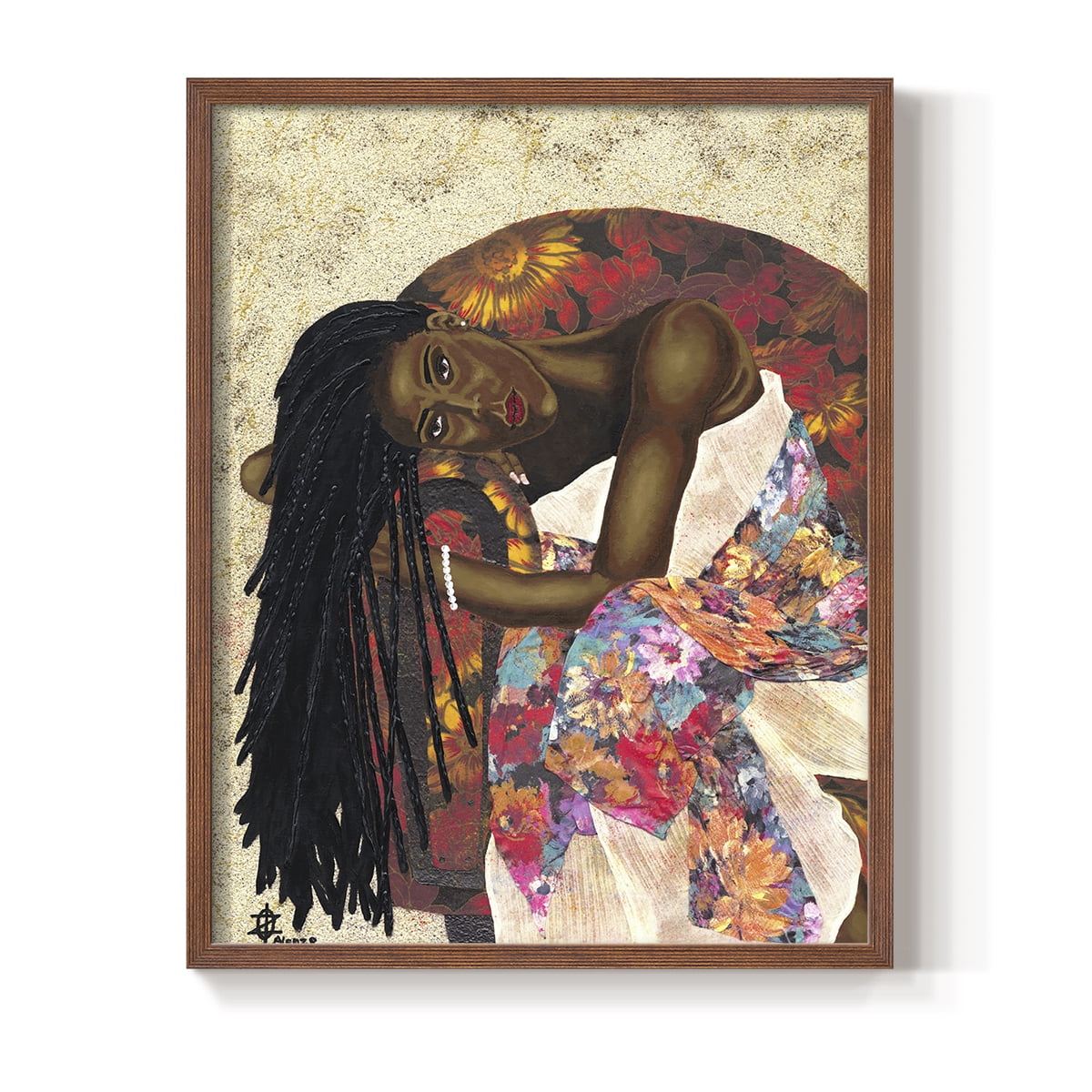 Woman Strong III Framed Print - Solid Wood in Single Picture Frame Solid Wood 2 Framed Print