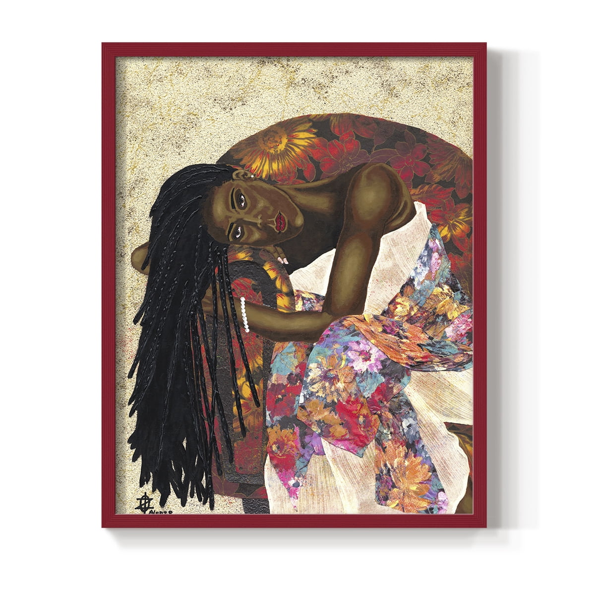 Woman Strong III Framed Print - Solid Wood in Single Picture Frame Solid Wood 2 Framed Print