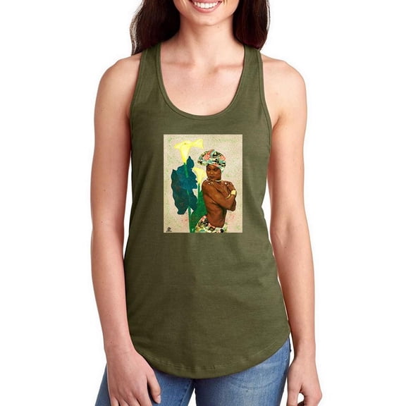 Woman Strong Ii Racerback Tank Women -Alonzo Saunders Designs, Female Large