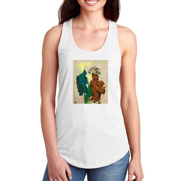 Woman Strong Ii Racerback Tank Women -Alonzo Saunders Designs, Female Large