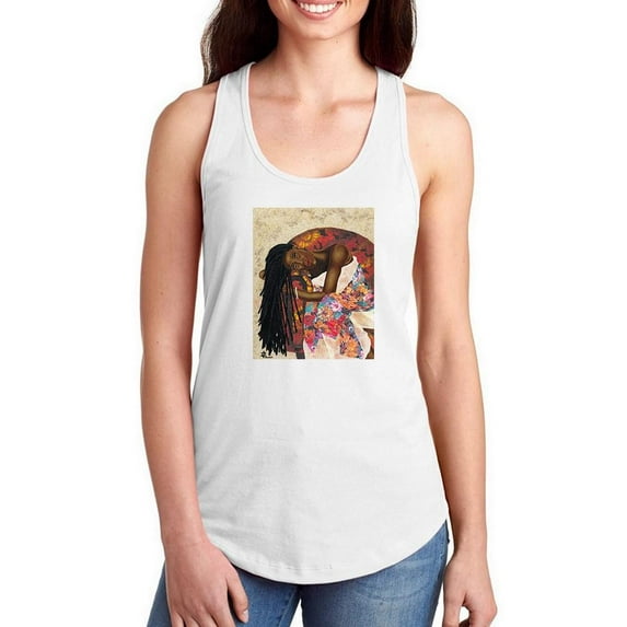 Woman Strong Iii Racerback Tank Women -Alonzo Saunders Designs, Female Medium