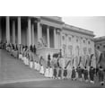 thumbnail image 1 of Woman Suffrage Demonstration With Banners At The U.S. Capitol In 1917. View Of Procession Ascending Capitol Steps., 1 of 2