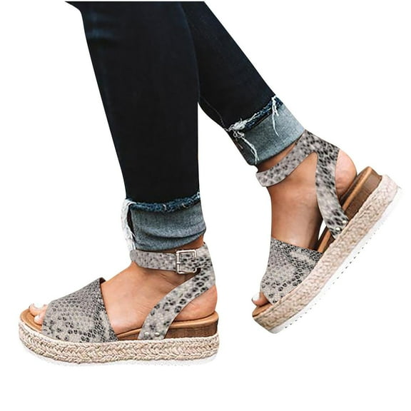 Woman Summer Fashion Sandals Open Toe Casual Platform Wedge Shoes Casual Shoes