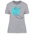 thumbnail image 1 of Woman Surfer Doodle T-Shirt Women -Image by Shutterstock, Female Large, 1 of 2